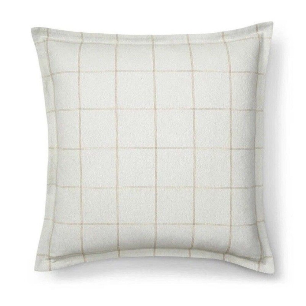 Lauren Ralph Lauren Julianne Euro Cotton & Linen Windowpane European Sham (1)